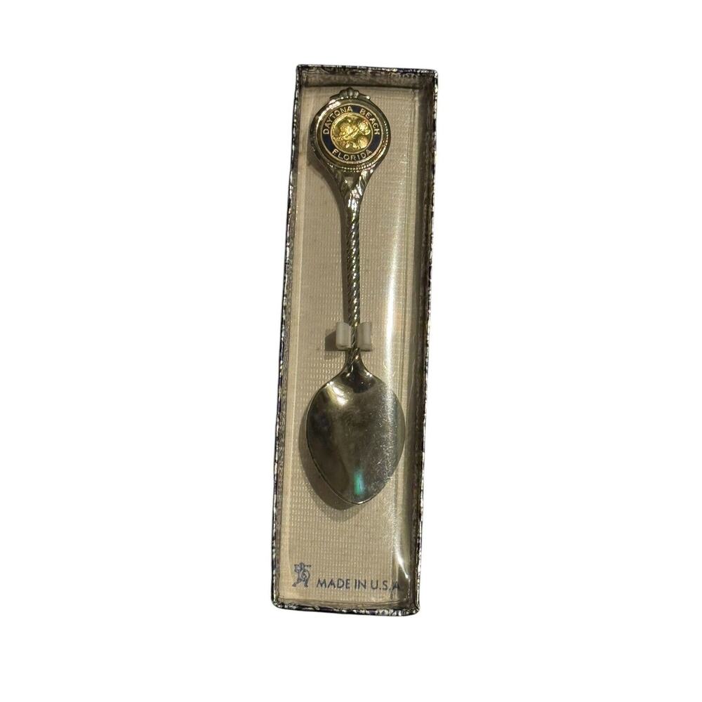 Daytona Beach Florida VTG Souvenir Spoon US‎ Tourist Collectible Speedway Box